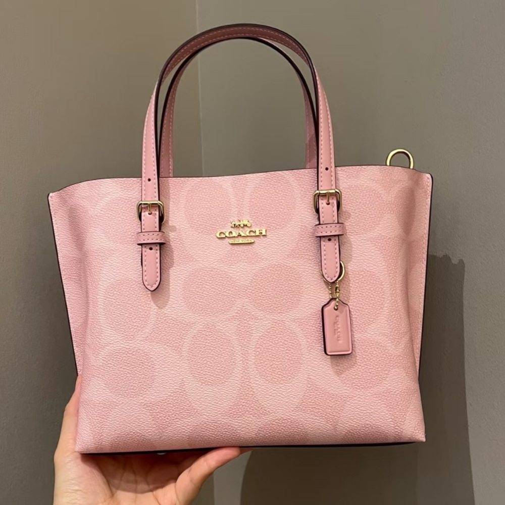 Sold ❌Coach Mollie Tote 25 Powder Pink NWT - Picture 2 of 8